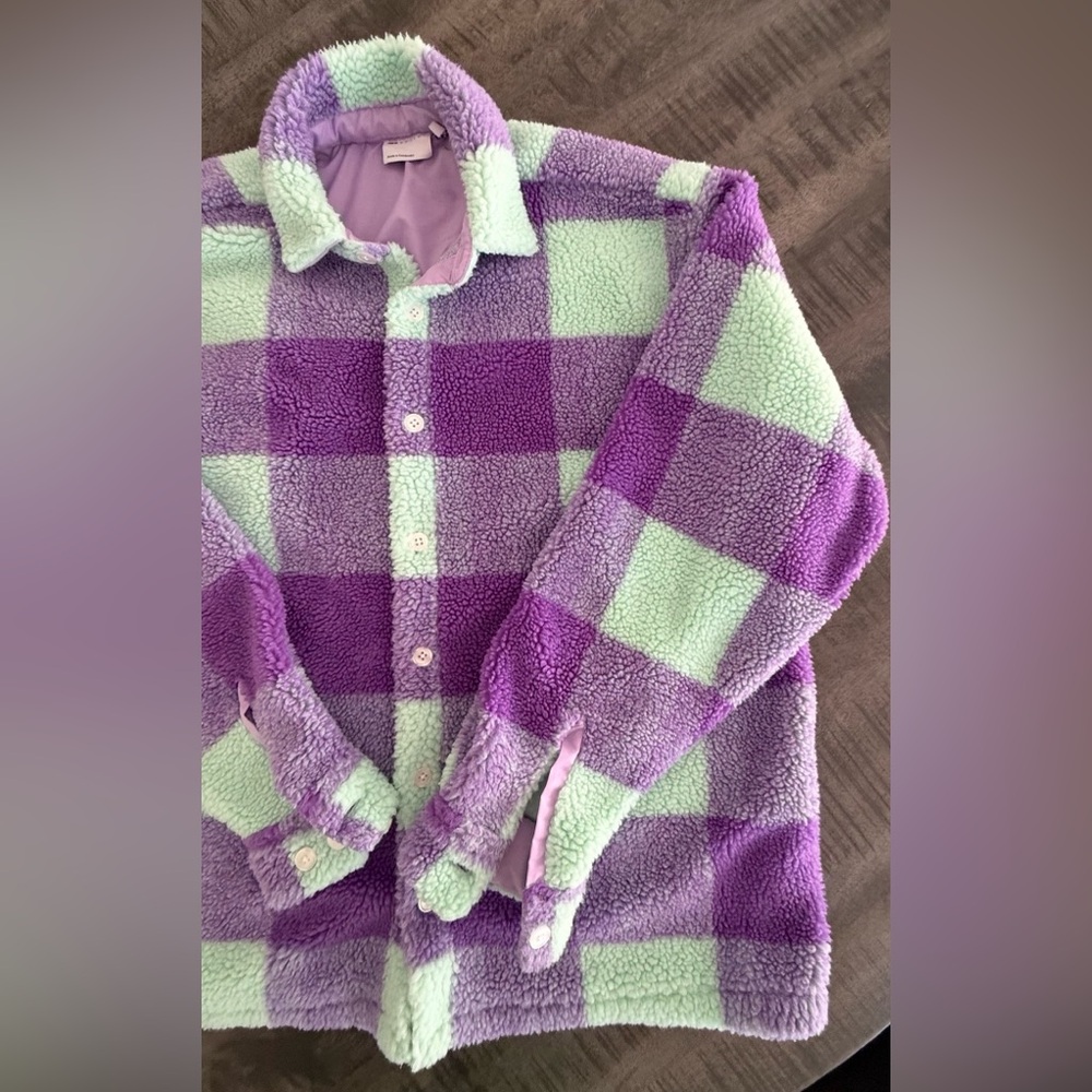 Purple and Green Performance Jacket - Picture 3 of 7